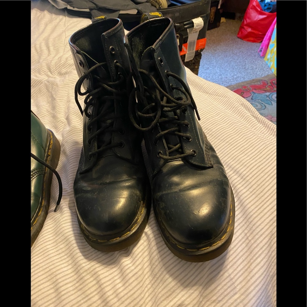 Navy blue Doc Martin boot